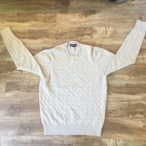 Men's Brooks Brothers Cable Knit Cashmere Sweater